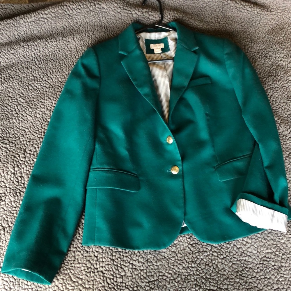 J Crew Green Blazer